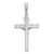 14K Two-tone Polished and Diamond-cut Crucifix Pendant C4966