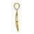 14K w/ Rhodium LOVE YOU TO THE MOON AND BACK Pendant C4680