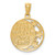 14K w/ Rhodium LOVE YOU TO THE MOON AND BACK Pendant C4680