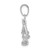 14k White Gold 3-D Moveable Scales of Justice Pendant C3122W