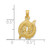 14k 3-D Pisces Zodiac Charm C3154