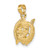14k 3-D Pisces Zodiac Charm C3154