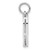 14k White Gold Solid Diamond-cut Fancy Filigree Heart Charm D1060