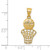 14K Basketball and Net Charm C2664