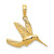 14k Hummingbird in Flight Pendant C3477