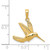 14k Hummingbird in Flight Pendant C3477