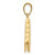 14K 3-D Moveable Pages Serenity Prayer Book Pendant C4424
