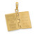 14K 3-D Moveable Pages Serenity Prayer Book Pendant C4424