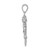 14K White Gold 3-D Dragon Charm C2375W