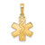 14K Paramedic/EMT Symbol Pendant D4072