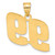 14k Polished Block Number 99 Pendant BN99