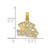 14K 100% CAPRICORN Zodiac Charm D4063