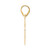 14k Polished Block Number 83 Pendant BN83