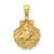 14k Sea Turtle in a Shell Pendant D4394