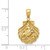 14k Sea Turtle in a Shell Pendant D4394