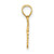 14k #1 DAUGHTER with Flowers Charm C3013