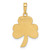 14k Green Enameled Shamrock Pendant C2195
