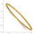 14k 3mm Satin Finish Diamon-cut Tube Slip-on Bangle DB484