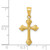 14k Diamond-cut Passion Cross Charm C3811