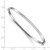 14k White Gold Polished Hinged Bangle Bracelet DB616