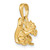 14k Solid 3-D Squirrel with Nut Charm C2392