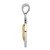 14K Two-tone Brushed & Polished Virgin D/C Mary Pendant D4678
