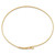 14K Brushed and Polished Infinity Heart Flexible Bangle DB689