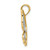 14K Polished Butterfly Pendant D4471
