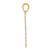 14K Lace Trim Cross Pendant C4184