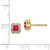 14k Diamond and Ruby Fancy Earrings EM3923-RU-009-YA
