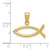 14k Ichthus Fish Pendant D3742