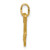 14K Brushed & Diamond-cut Guitar Pendant D4622