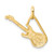 14K Brushed & Diamond-cut Guitar Pendant D4622