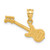 14k 3D Guitar Charm C413
