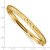 14k Textured Diamond-cut Twisted Hinged Bangle DB702