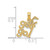 14K Solid Polished GOLF GAL Charm D1437