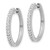 14k White Gold Diamond Milgrain Hinged Hoop Earrings EM4272-025-WA