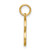 14KY Script Letter I Initial Charm C564I