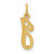 14KY Script Letter I Initial Charm C564I