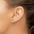 14k White Gold Diamond Initial Z Earrings EM4169Z-008-WA