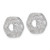 14k White Gold Swirl Diamond Jacket Earrings EJM5326-033-WA