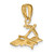 14K 3-D Lounge Beach Chair Pendant D4171