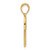 14K Polished Heart with Dog Charm D5440