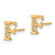 14k Diamond Initial F Earrings EM4170F-003-YA