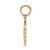 14K Hand Holding Barbell Charm D4266