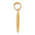 14K BEST FRIEND on Heart with Cut-Out Paw Pendant D4229