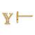 14k Diamond Initial Y Earrings EM4170Y-004-YA