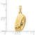 14K Dog Bowl Pendant D4228