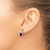 14k White Gold Garnet and Diamond Earrings EM4235-GA-006-WA
