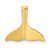 14k 3-D Polished Whale Tail Slide D2